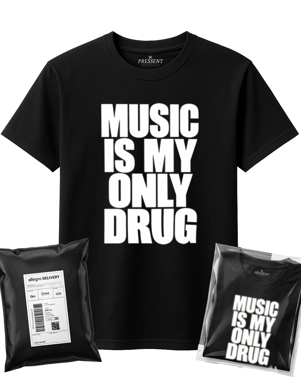 KOSZULKA MUSIC IS MY ONLY DRUG