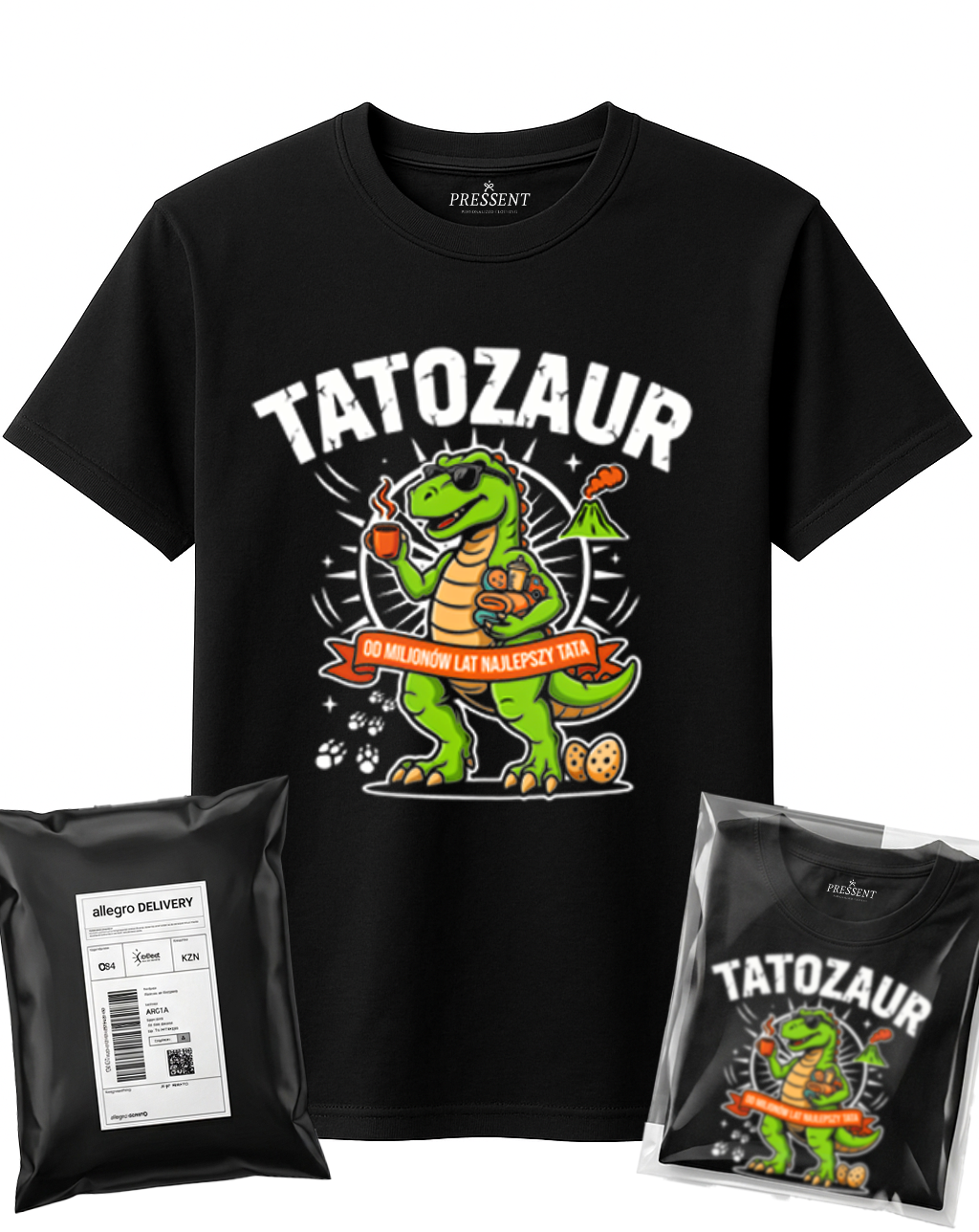 KOSZULKA TATOZAUR PREZENT DLA TATY